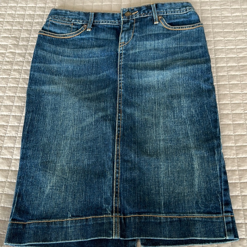Women banana republic jean skirt